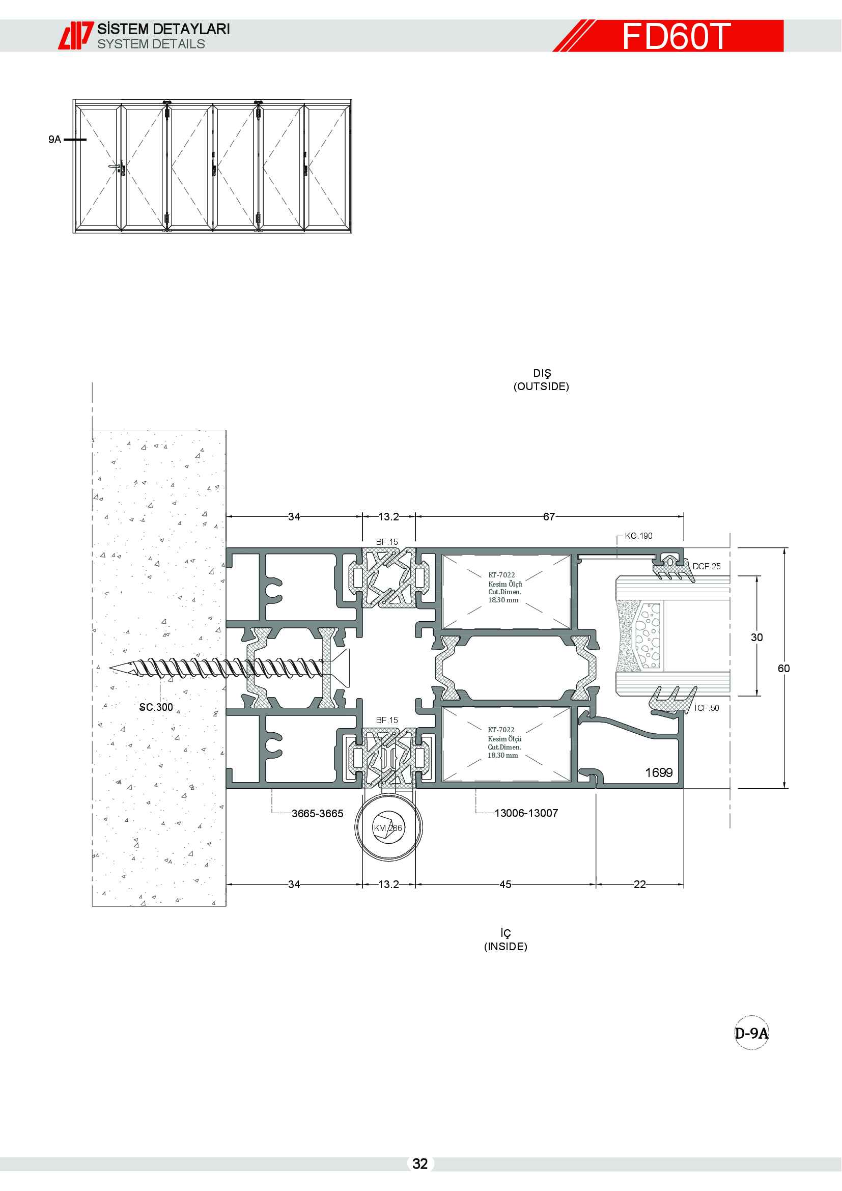 Aluminyum Katlanır Kapı 35